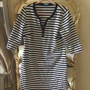 J. McLaughlin | Blazer Stripe Lynn Henley Dress